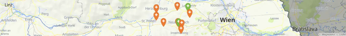Kartenansicht für Apotheken-Notdienste in der Nähe von Würmla (Tulln, Niederösterreich)